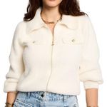 MORGAN Gilet Zippé Blanc Femme Morgan DOMI. Coloris disponibles : Beige