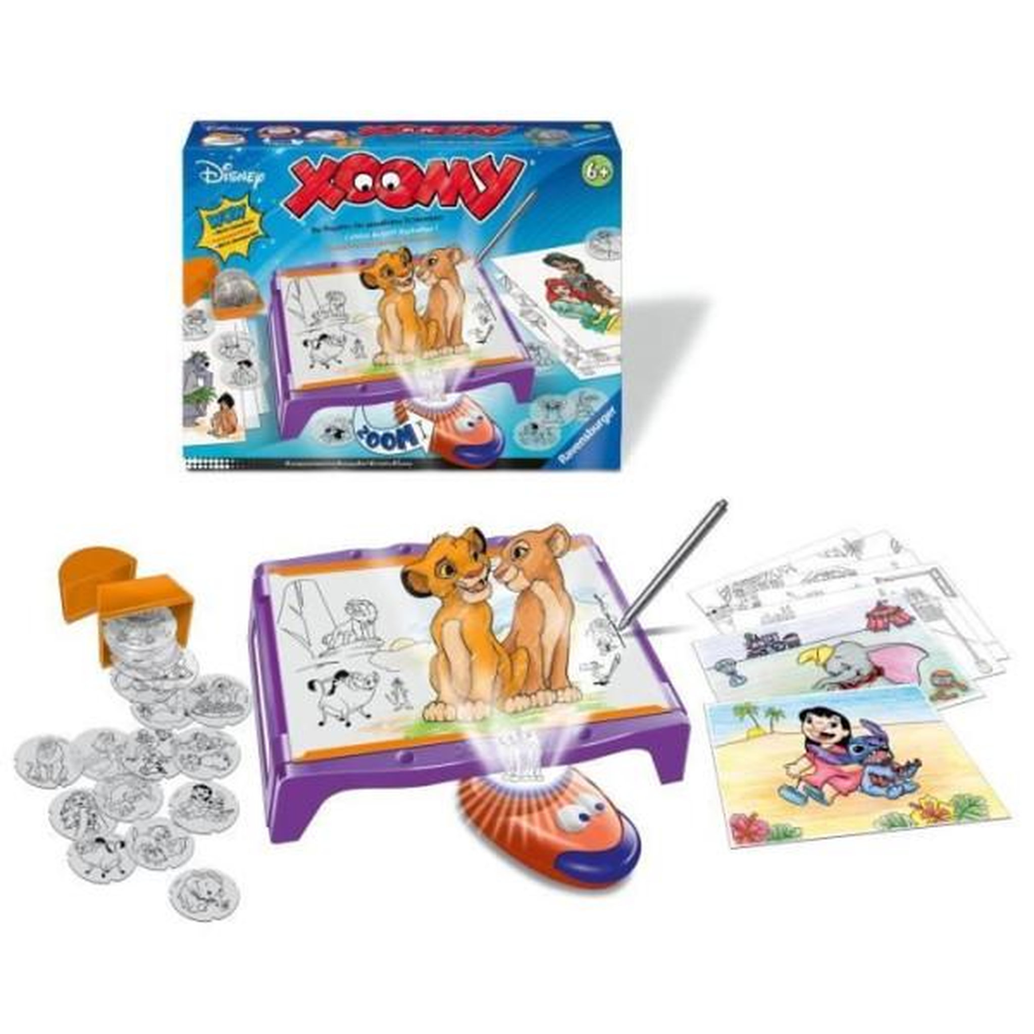 Voir la diapositive 2 : RAVENSBURGER Xoomy maxi disney, table a dessiner, dessin, mixte, activité créative, des 6 ans, 23946, ravensburger