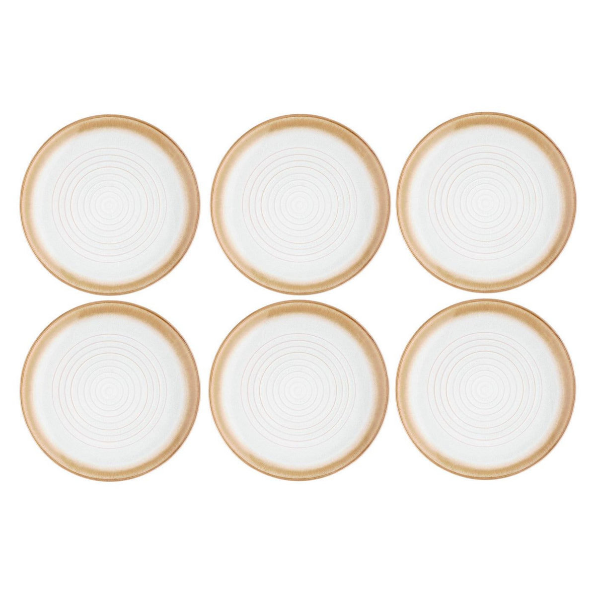BJORN Assiette COSMOS Ø27,5cm - 6 pièces - Crème
