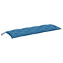 Voir la diapositive 2 : VIDAXL Coussin de banc de jardin bleu melange 150x50x7 cm tissu
