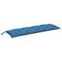 Voir la diapositive 2 : VIDAXL Coussin de banc de jardin bleu melange 150x50x7 cm tissu