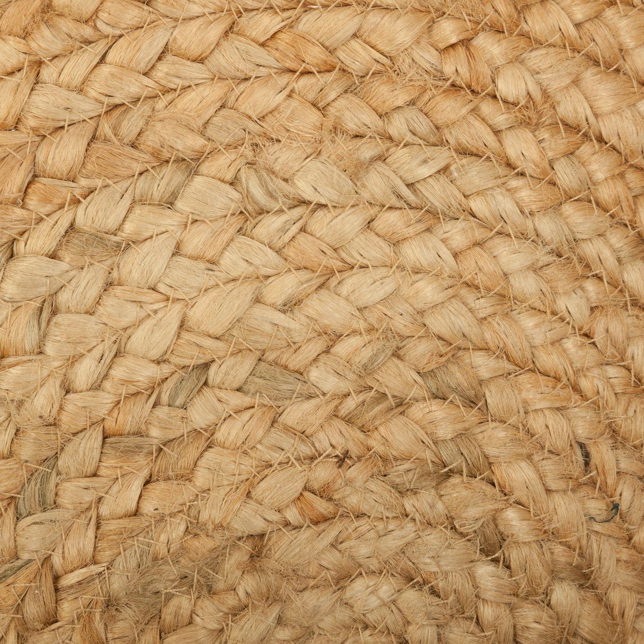 Voir la diapositive 3 : ATMOSPHERA Tapis ajouré en jute esra grand modèle diam. 120cm - beige