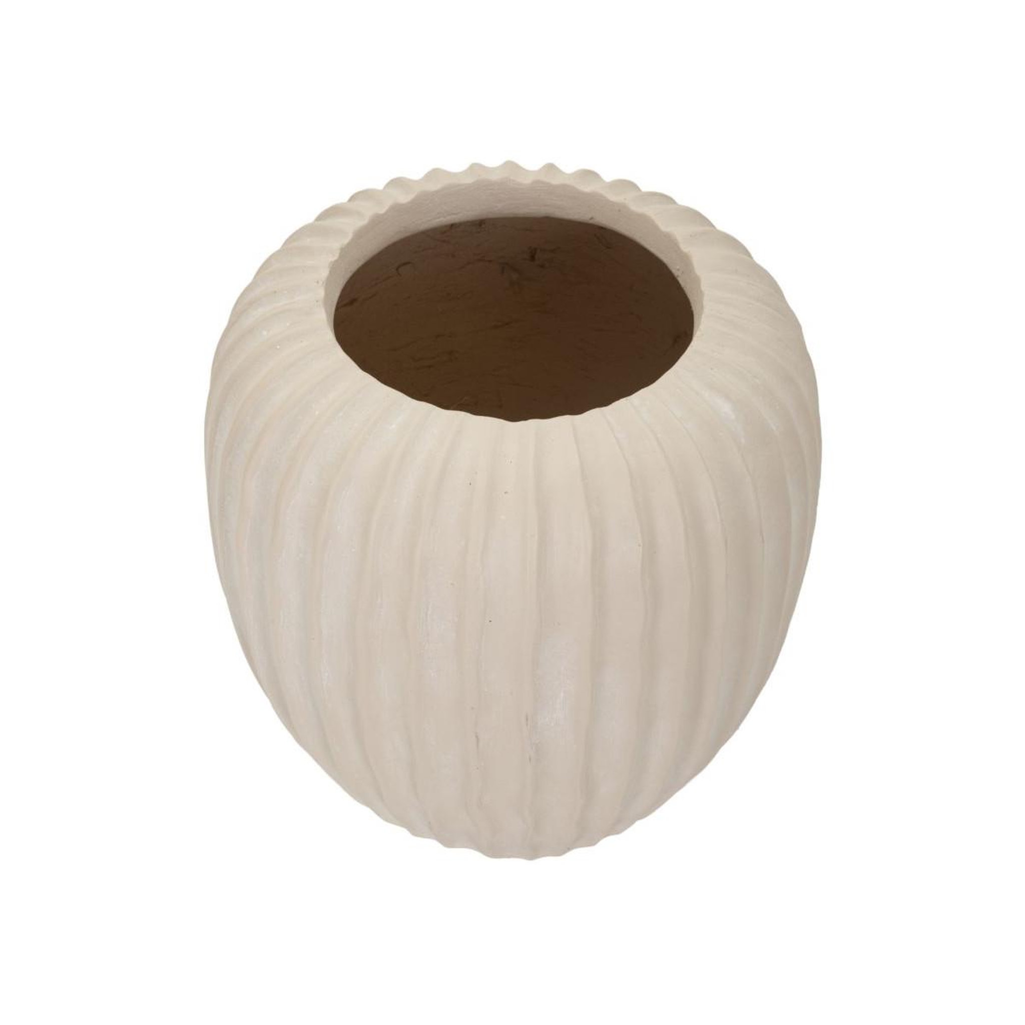 Voir la diapositive 2 : Paris Prix Cache-Pot Design  Mist  26cm Crème