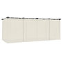 Voir la diapositive 2 : VIDAXL Tonnelle avec rideaux creme 6x3 m acier