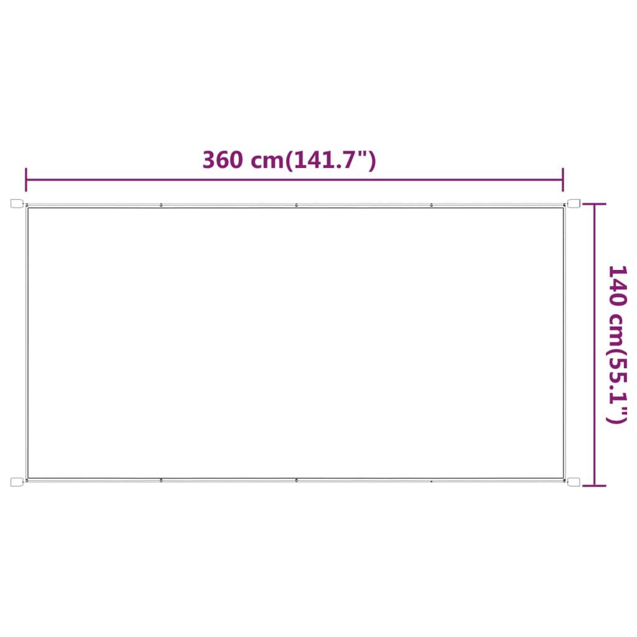 Voir la diapositive 6 : VIDAXL Auvent vertical Vert clair 140x360 cm Tissu oxford