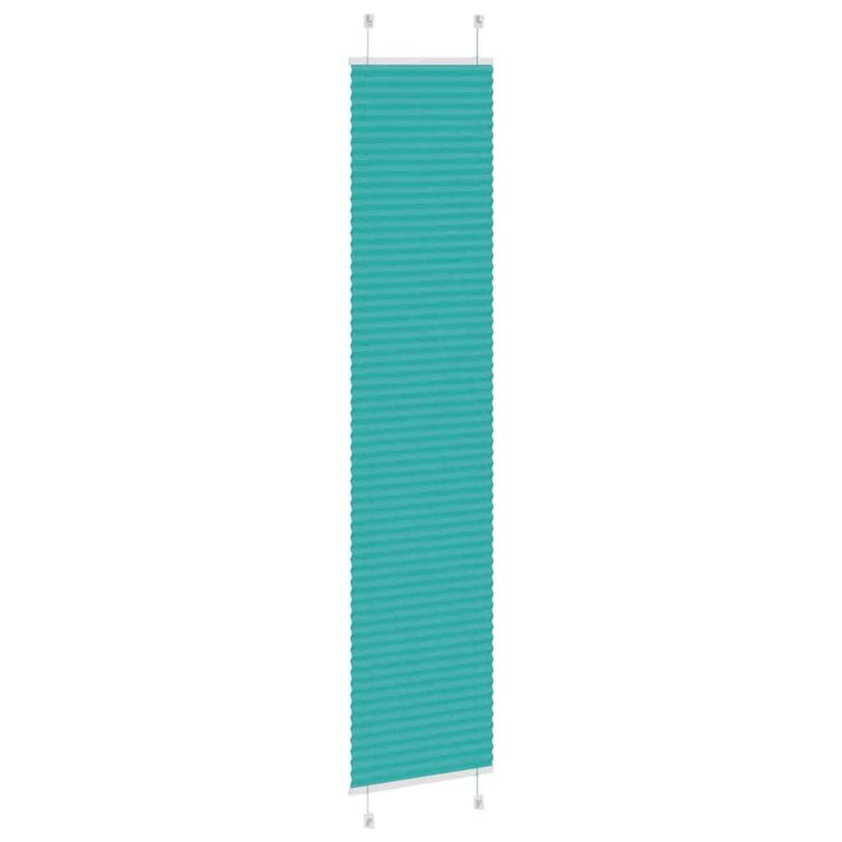 VIDAXL Store plisse vert petrole 45x200 cm largeur du tissu 44,4 cm