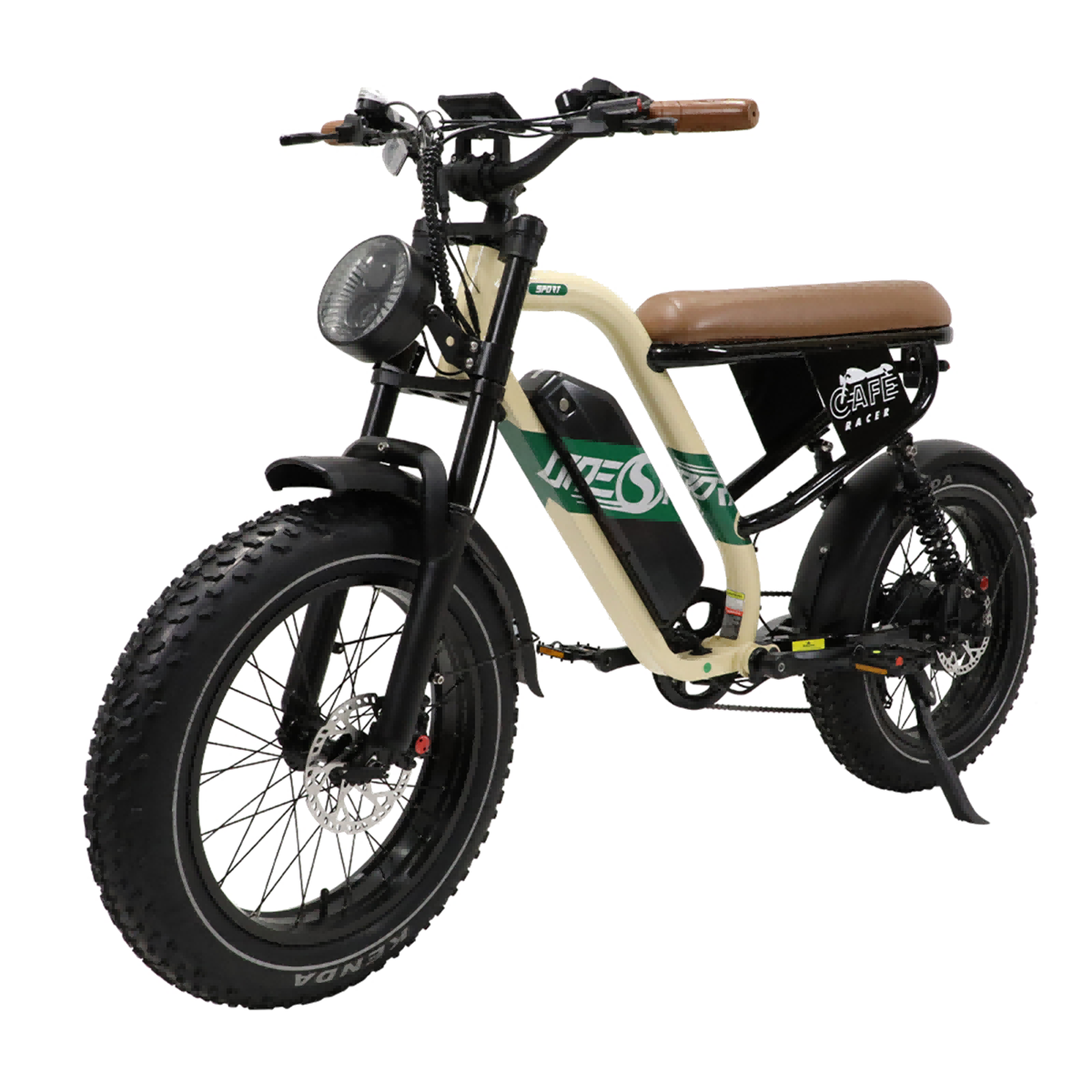 Voir la diapositive 3 : ONESPORT Vélo électrique Onesport W66 style moto, couple de 65 Nm, application