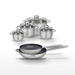 ELO Lot 2 Poêles 28/32cm et 4 Faitouts 12/14/16/24cm Elo Profi Therm Platinum