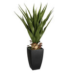ATMOSPHERA Palmier Artificiel en Pot  Agave  73cm Vert