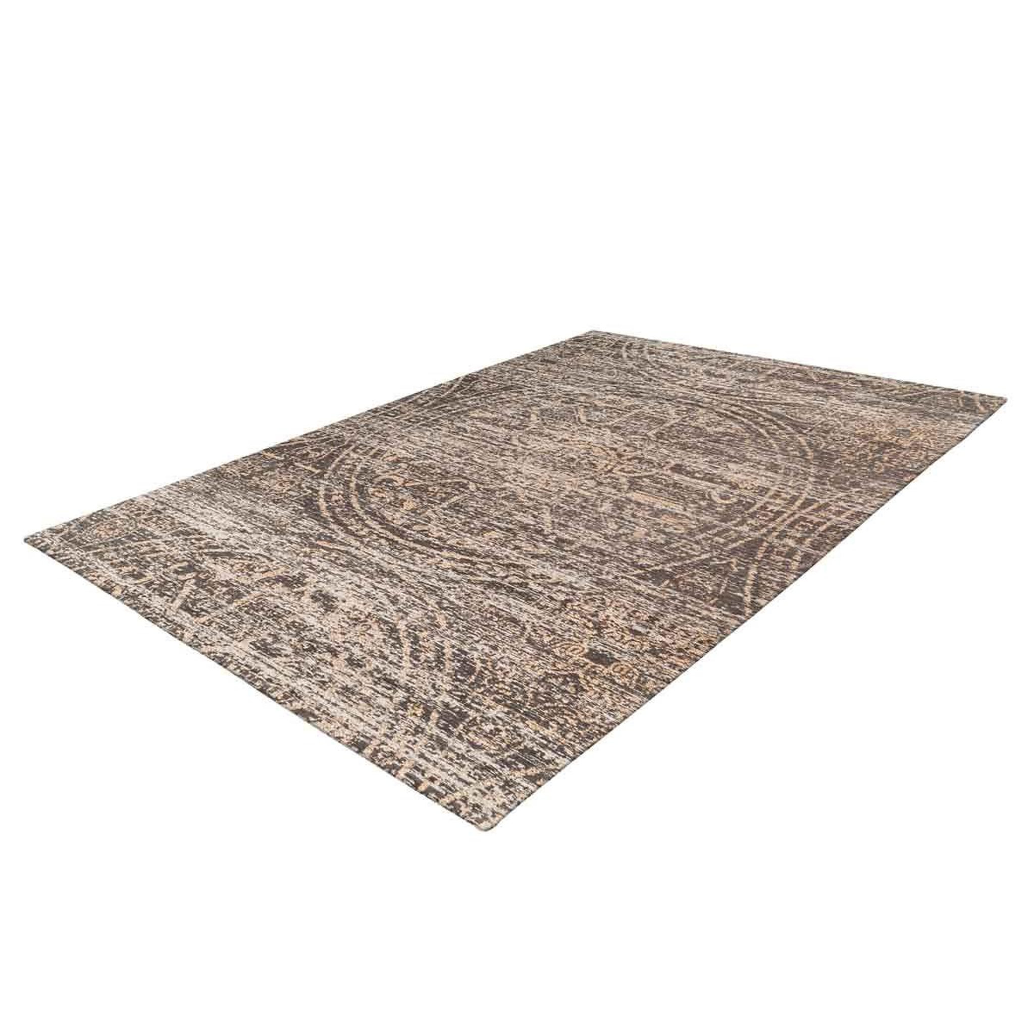 Voir la diapositive 2 : Paris Prix Tapis tissé ethnique à poils plats  davio  beige