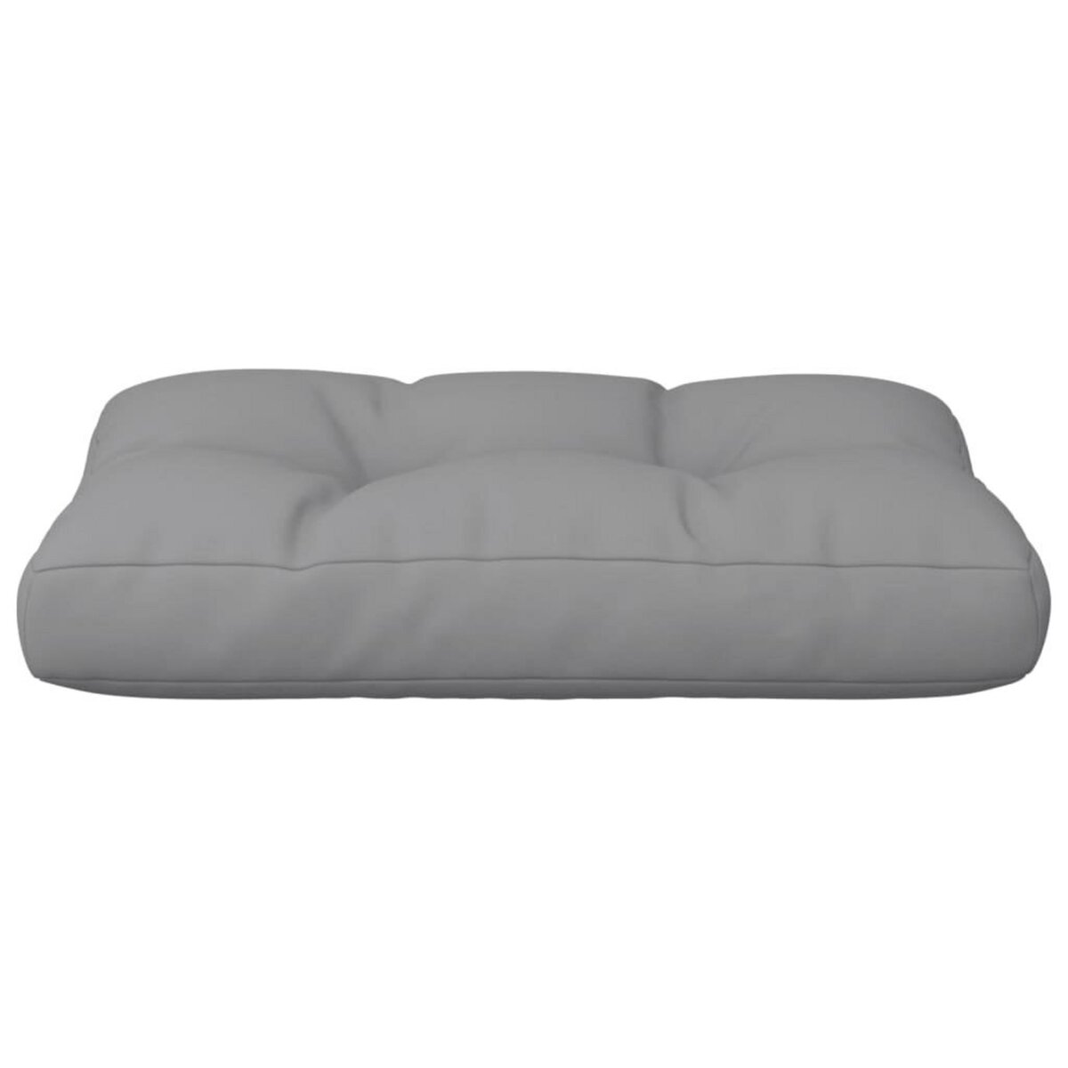 VIDAXL Coussin de palette gris 50x40x12 cm tissu