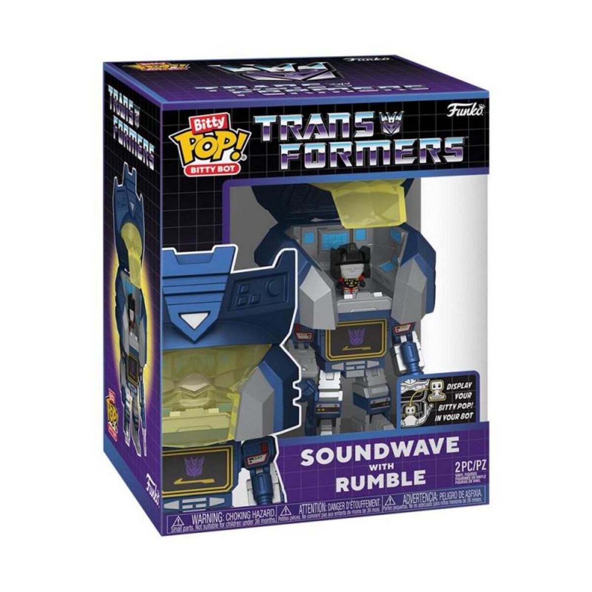 Funko Figurine Funko Bitty Bots Transformers Soundwave with Rumble