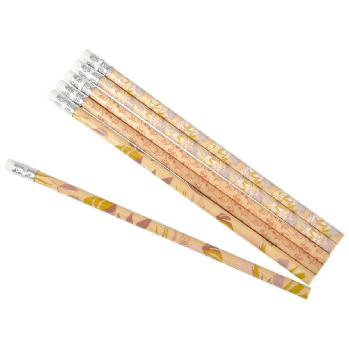 Paris Prix Lot de 6 Crayons à Papier  Harmonie  19cm Jaune