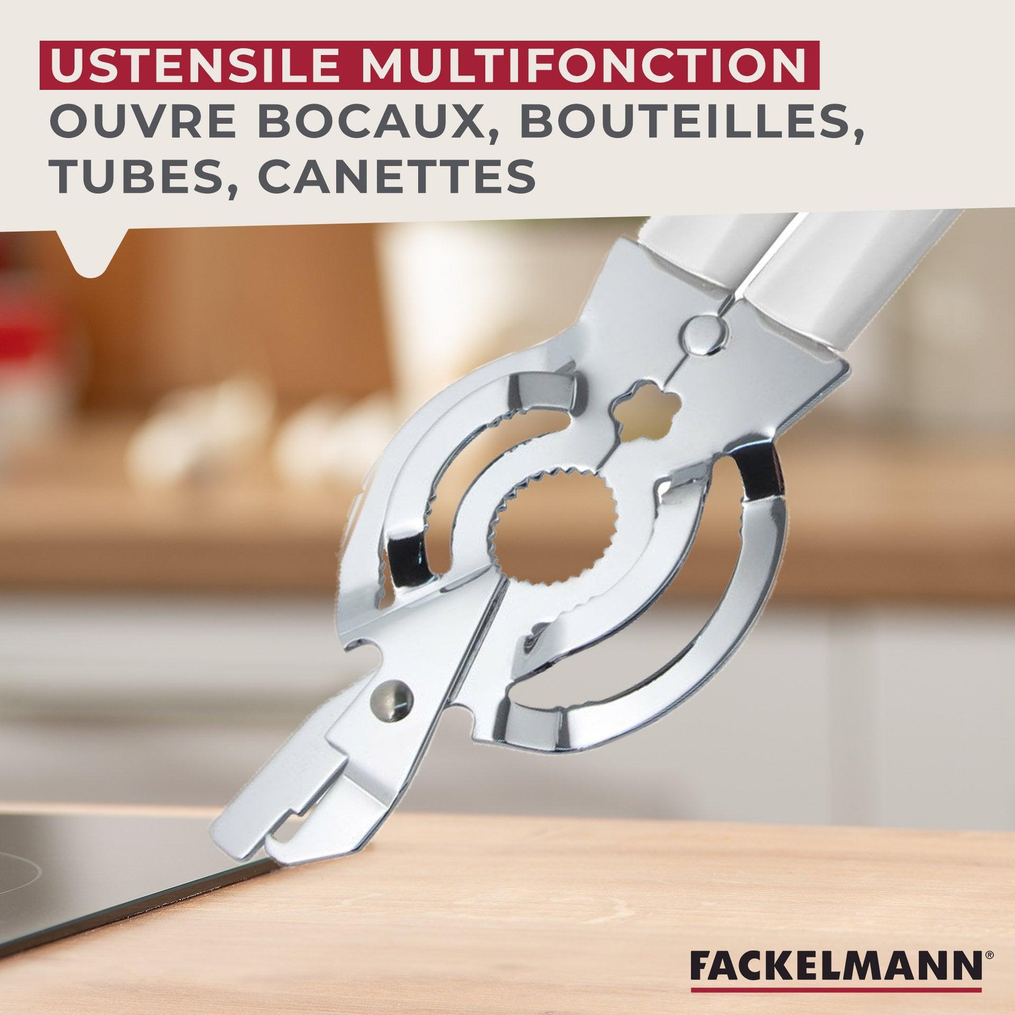 Voir la diapositive 3 : Fackelmann Ouvre bocal manuel multifonction 27 cm fackelmann arcadalina