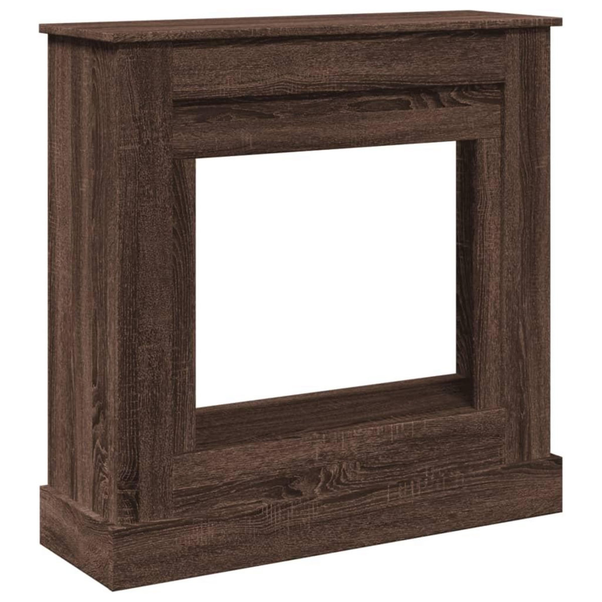 VIDAXL Cadre de cheminee chene marron 90x30x90 cm bois d'ingenierie