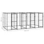 Voir la diapositive 6 : VIDAXL Chenil exterieur Acier 9,68 m²