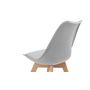Voir la diapositive 7 : Lot de 6 chaises pieds bois massif LYDIA
