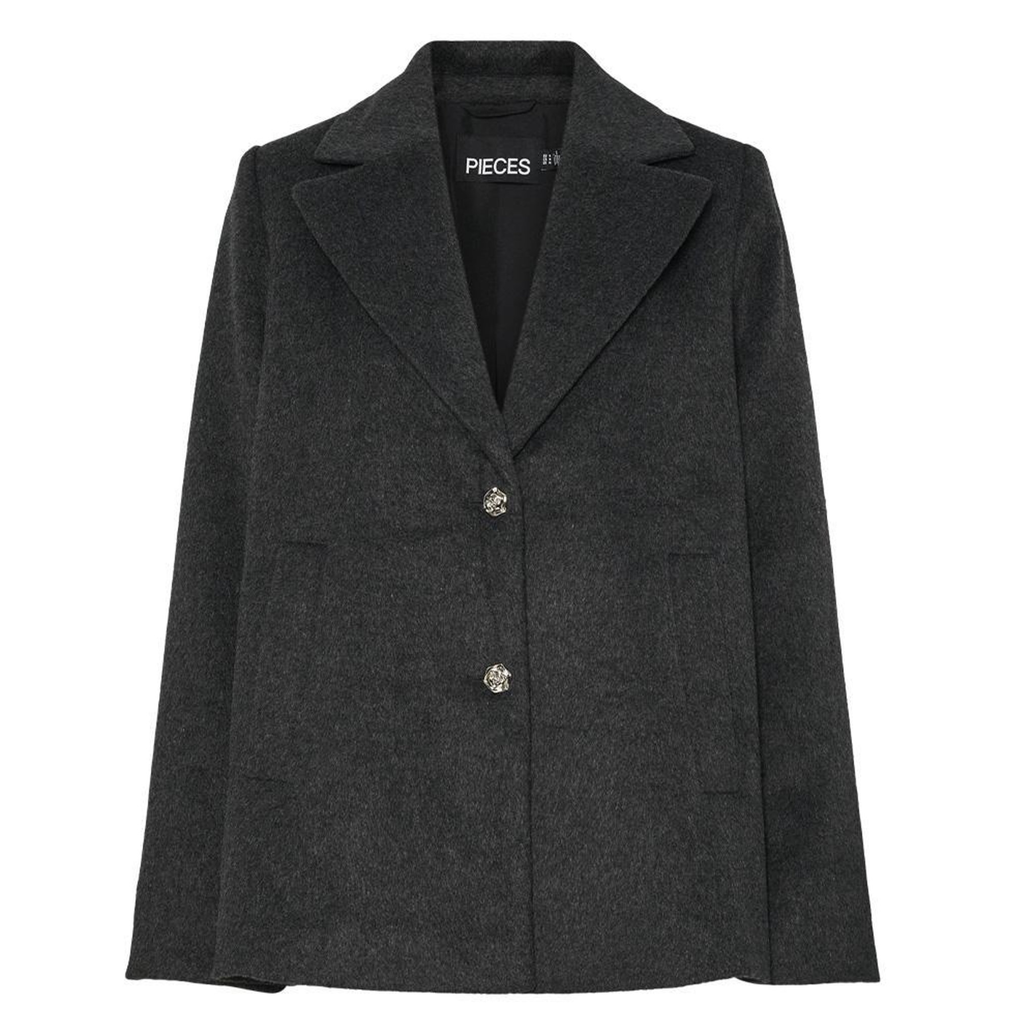 Voir la diapositive 1 : Pieces Manteau noir femme pieces jasmin outerwear