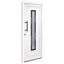 Voir la diapositive 2 : VIDAXL Porte d'entree Blanc 88x200 cm PVC