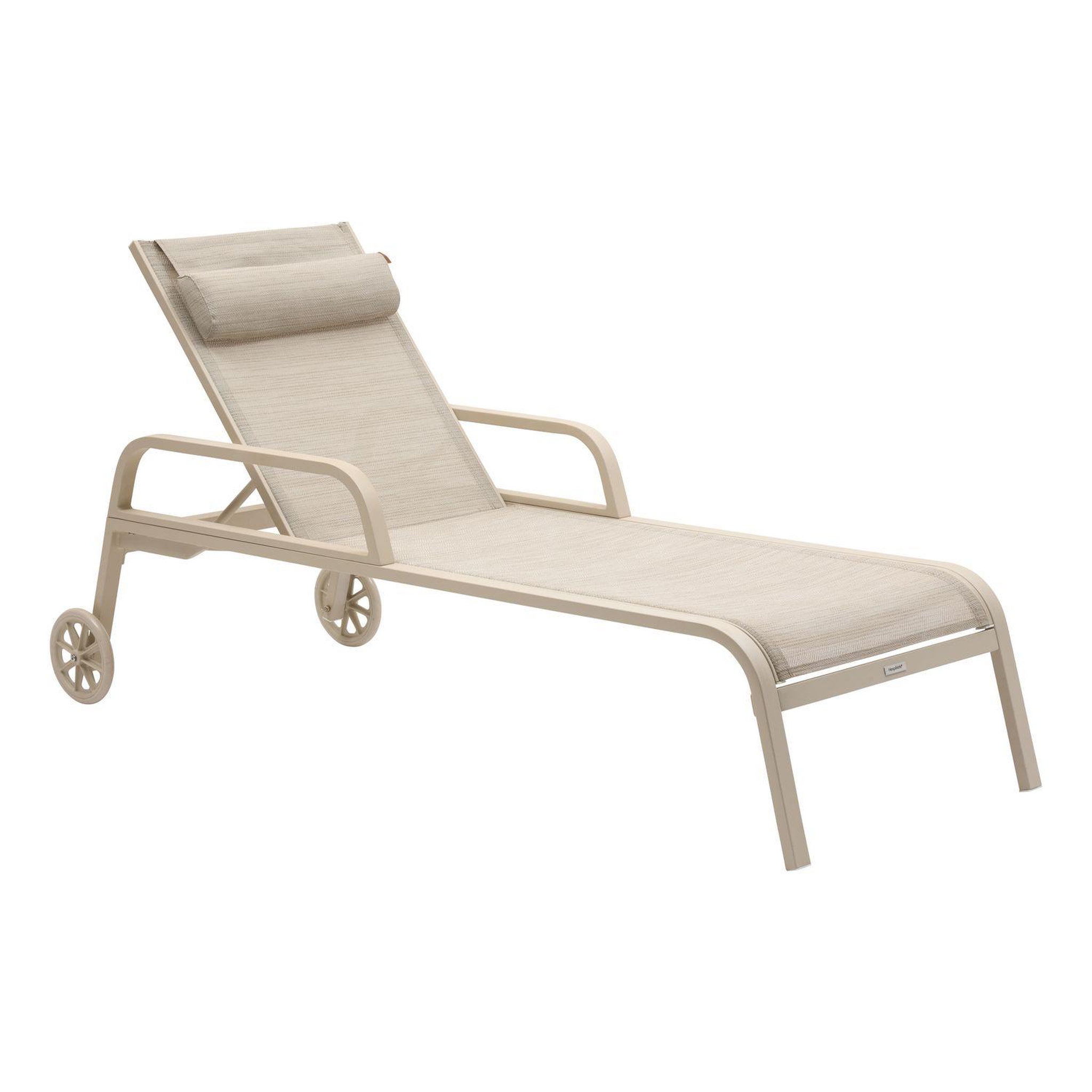HESPERIDE Transat en aluminium et texaline osmala. Coloris disponibles : Marron