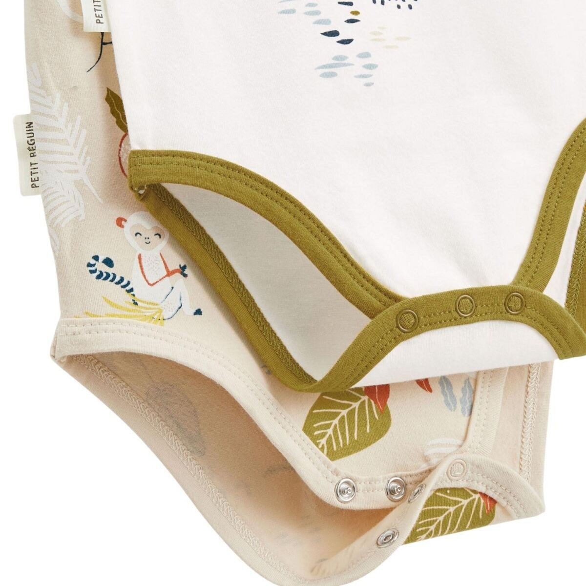 Petit Béguin Lot de 2 bodies bébé manches courtes Costa