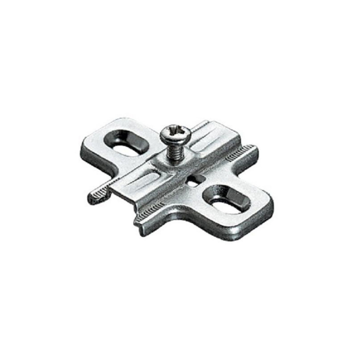 SALICE Embase cruciforme à visser type B2V3H 37x32mm réglable en hauteur 0mm finition argent SALICE B2V3H09 15