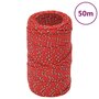Voir la diapositive 1 : VIDAXL Corde de bateau Rouge 2 mm 50 m Polypropylene