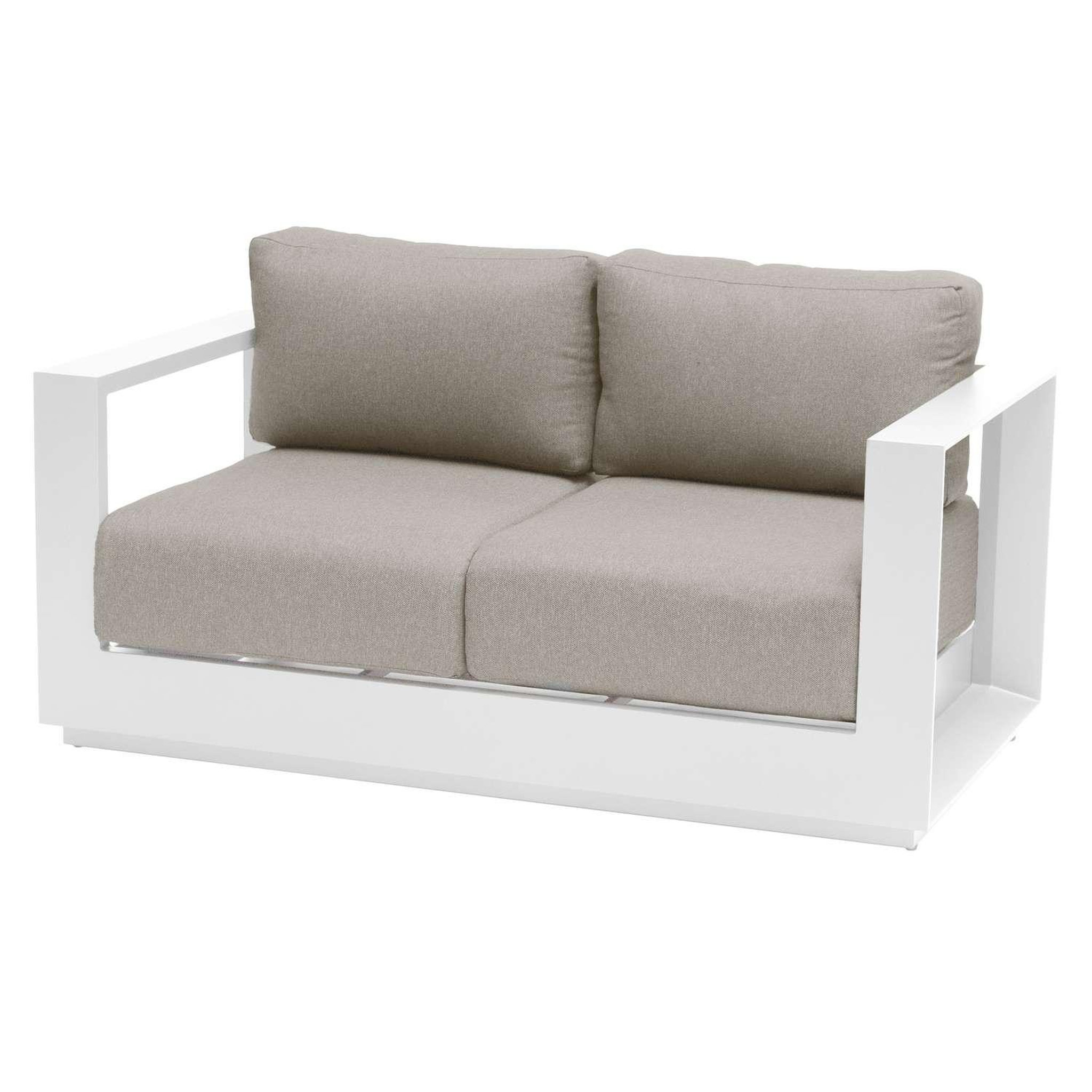 HESPERIDE Canapé de jardin en aluminium allure. Coloris disponibles : Gris