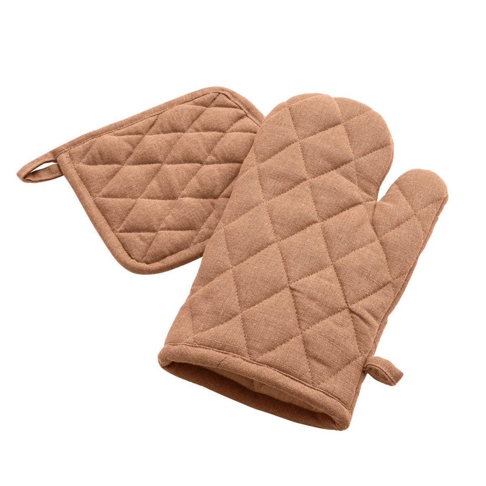 Douceur d'Intérieur Gant & manique de cuisine  gourmet  30cm mocha