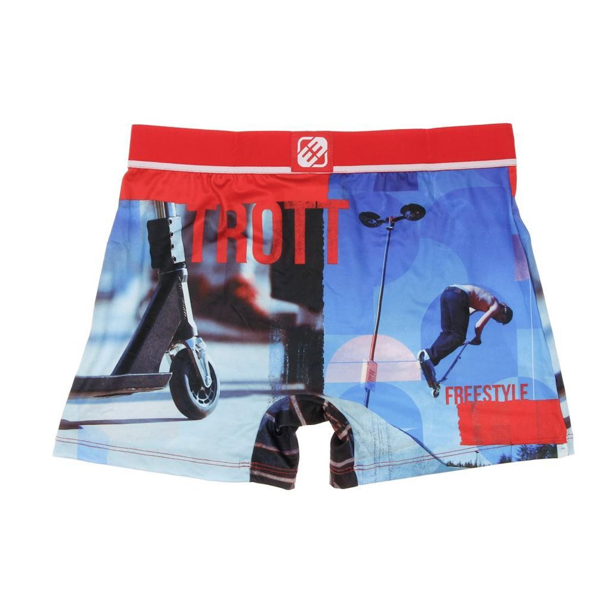 FREEGUN Boxer Rouge/ à Imprimés Homme Freegun NIN
