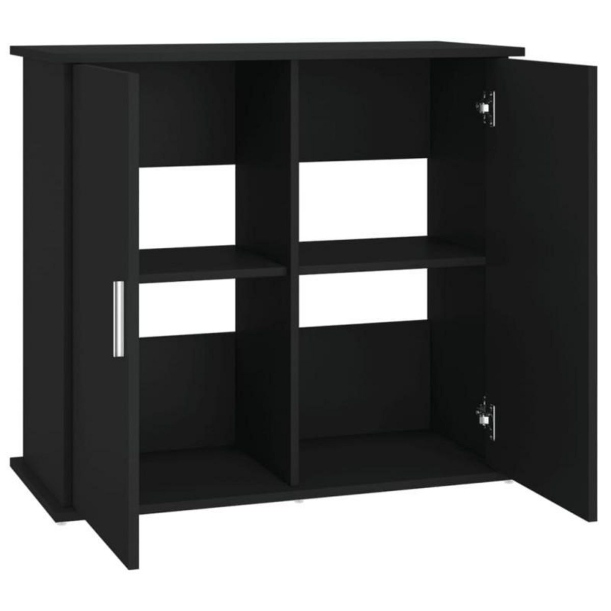VIDAXL Support pour aquarium noir 81x36x73 cm bois d ingénierie