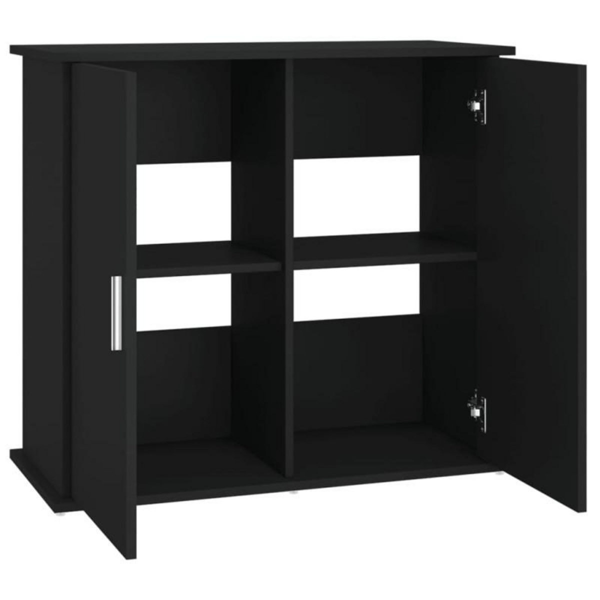 VIDAXL Support pour aquarium noir 81x36x73 cm bois d ingénierie