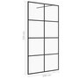 Voir la diapositive 6 : VIDAXL Paroi de douche avec verre ESG transparent 100x195 cm Noir