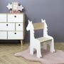 Voir la diapositive 6 : Paris Prix Chaise Enfant en Bois  Licorne  60cm Blanc