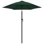 Voir la diapositive 2 : VIDAXL Parasol Vert 200x224 cm Aluminium