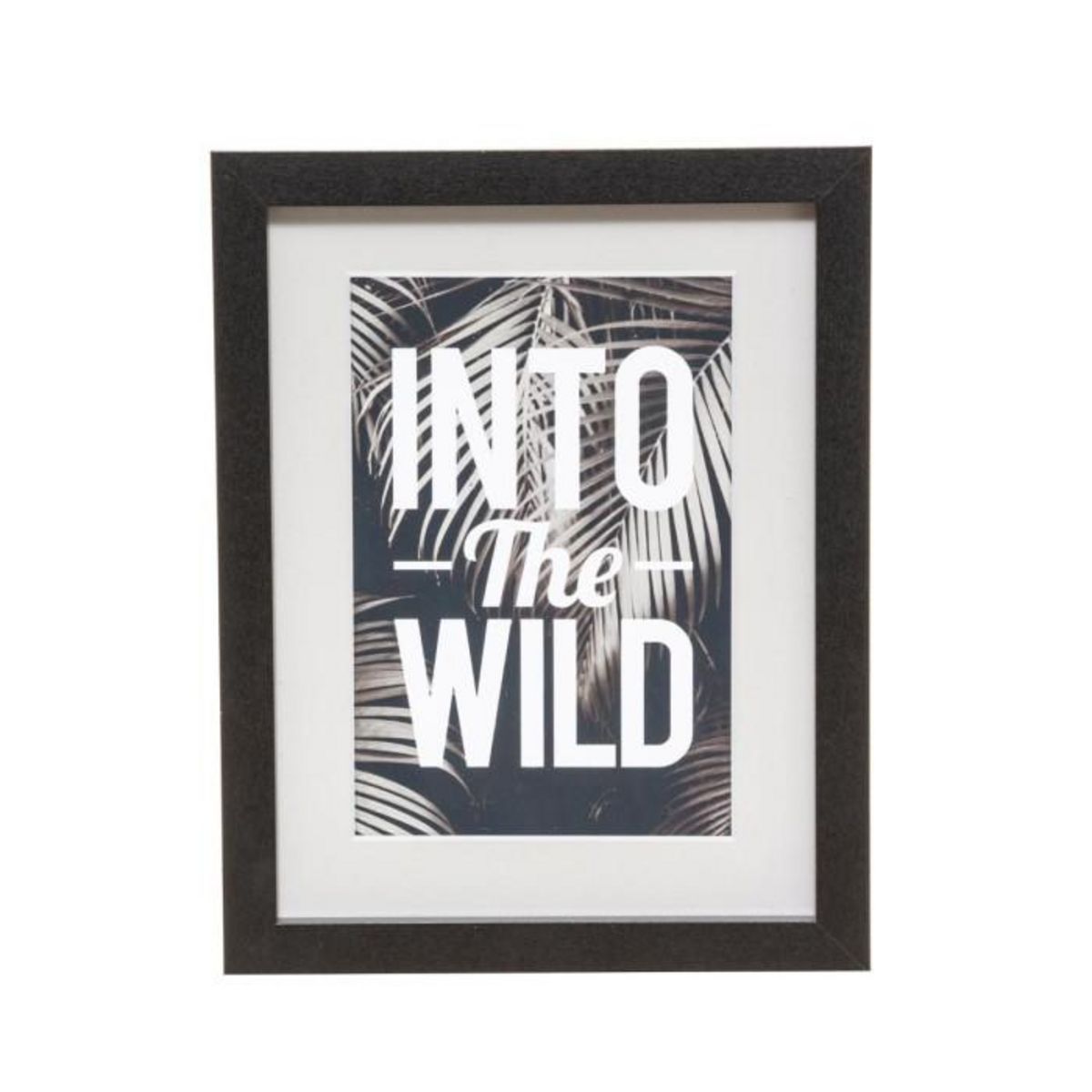 ATMOSPHERA Lot de 5 Cadres Déco  Savane  25cm Noir