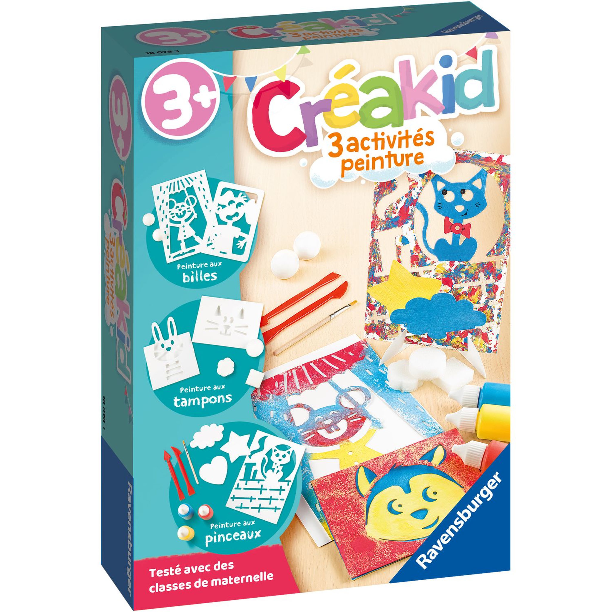 Voir la diapositive 1 : RAVENSBURGER Mini peinture Créakid