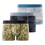 FREEGUN Lot de 3 boxers homme Signature Pablo. Coloris disponibles : Vert