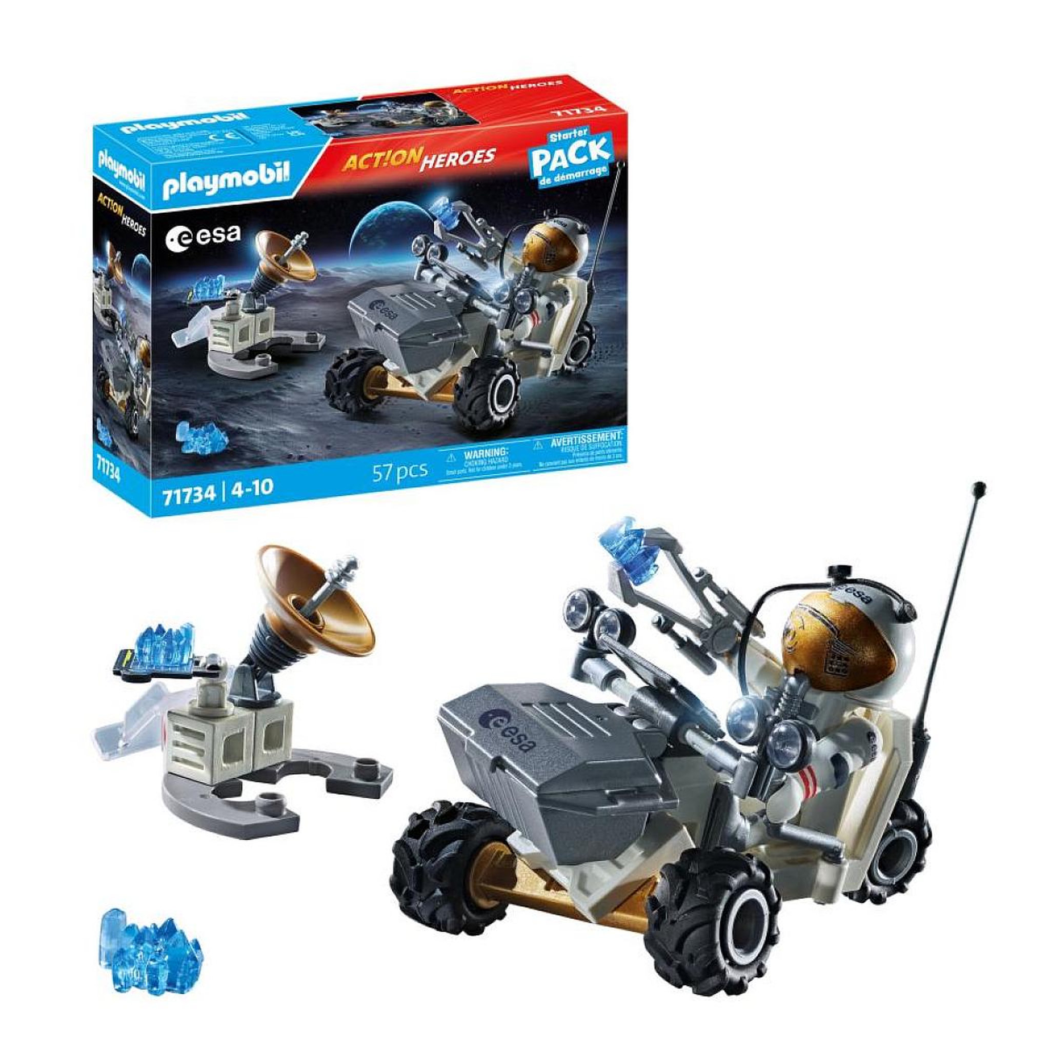 Voir la diapositive 3 : PLAYMOBIL 71734 - Mission d'analyse de roches  and  astronaute