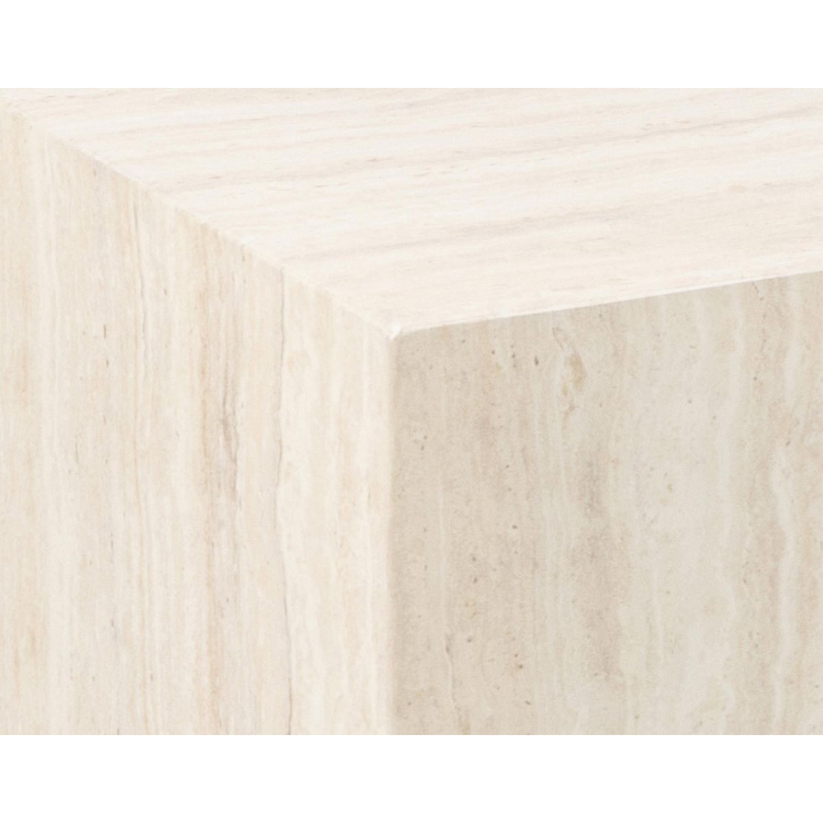 LISA DESIGN Pueblo - lot de 2 tables basses - effet travertin - 58 et 50 cm