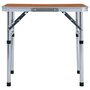 Voir la diapositive 2 : VIDAXL Table pliable de camping Aluminium 60x45 cm