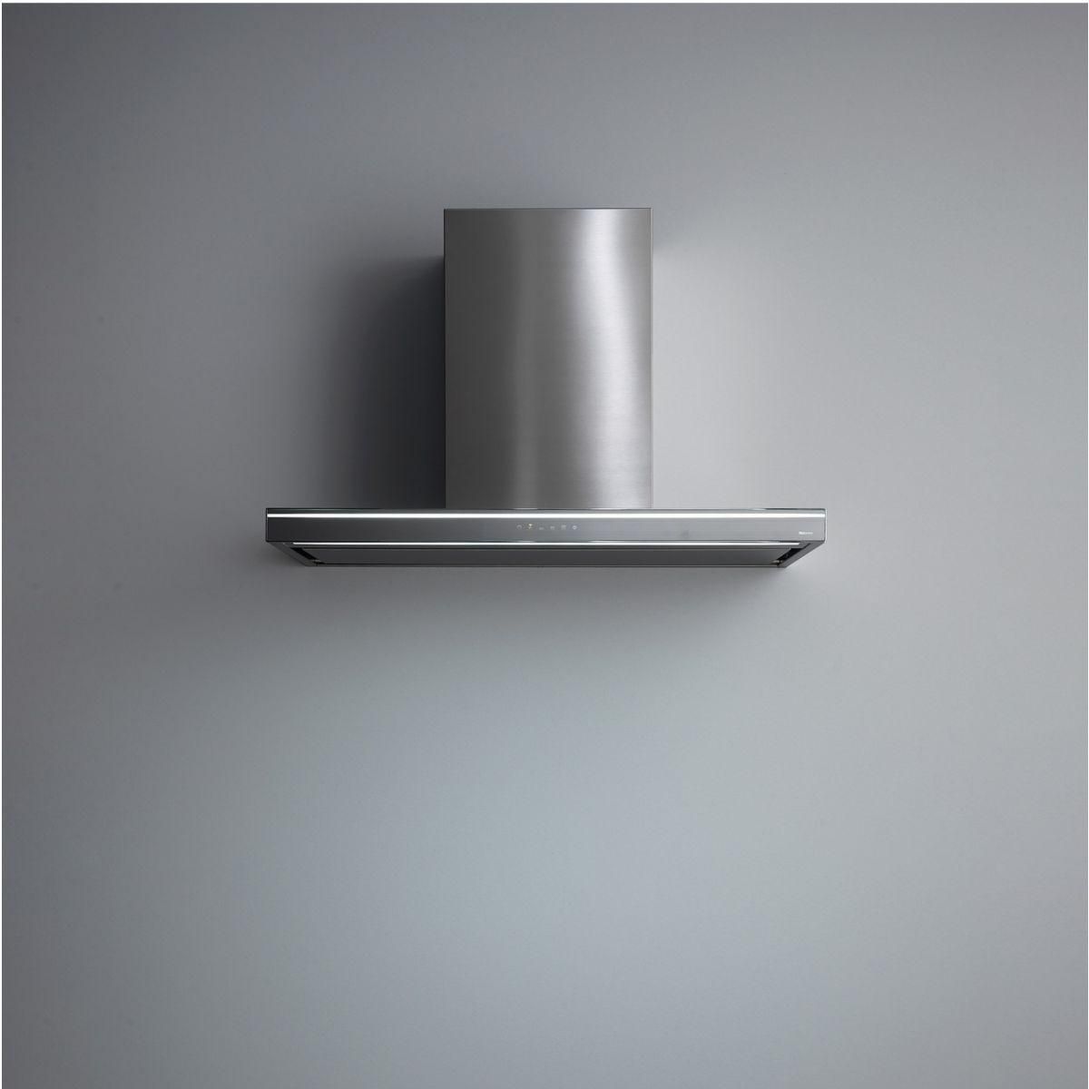 Falmec Hotte décorative murale LUMINA 1430 MURAL 90 INOX/VERRE Gris