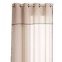 Voir la diapositive 1 : ATMOSPHERA Voilage à volant avec surpiqûre noire - 140 x 240 cm - Beige
