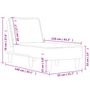 Voir la diapositive 6 : VIDAXL Chaise longue bleu velours