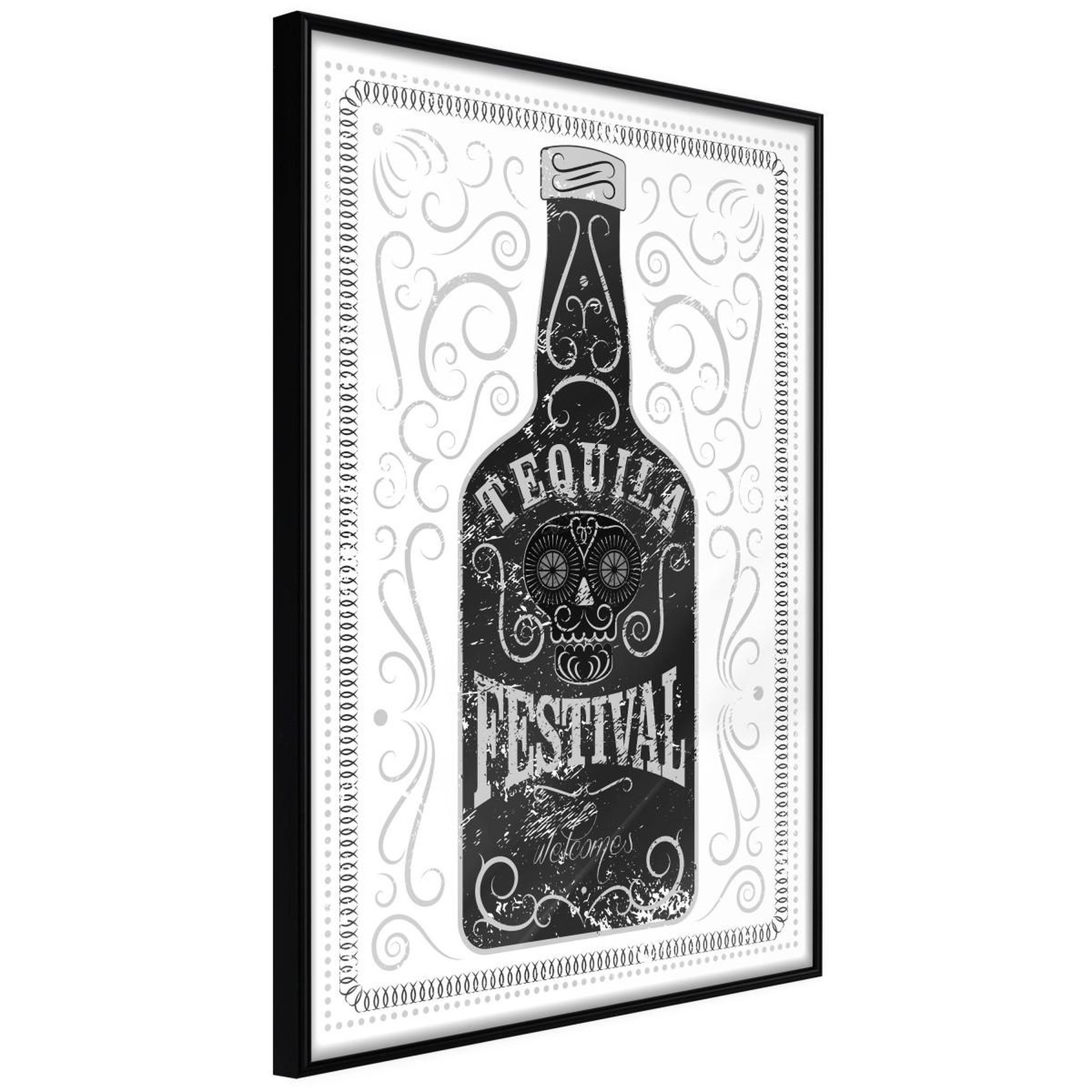 Paris Prix Affiche murale encadrée  bottle of tequila