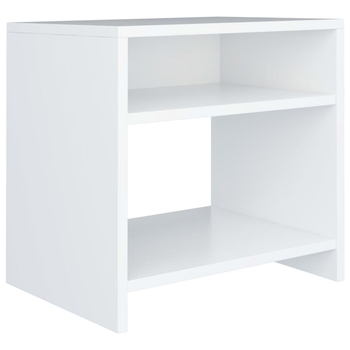 VIDAXL Tables de chevet 2 pcs Blanc 40x30x40 cm Bois d'ingenierie