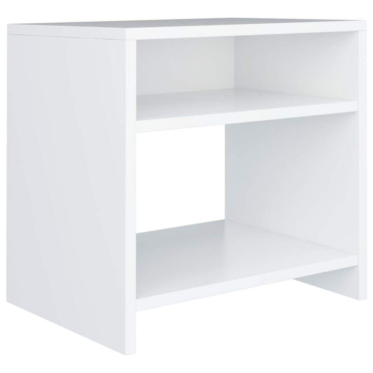VIDAXL Tables de chevet 2 pcs Blanc 40x30x40 cm Bois d'ingenierie