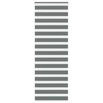 VIDAXL Store zebre gris fonce largeur du tissu 80,9 cm polyester