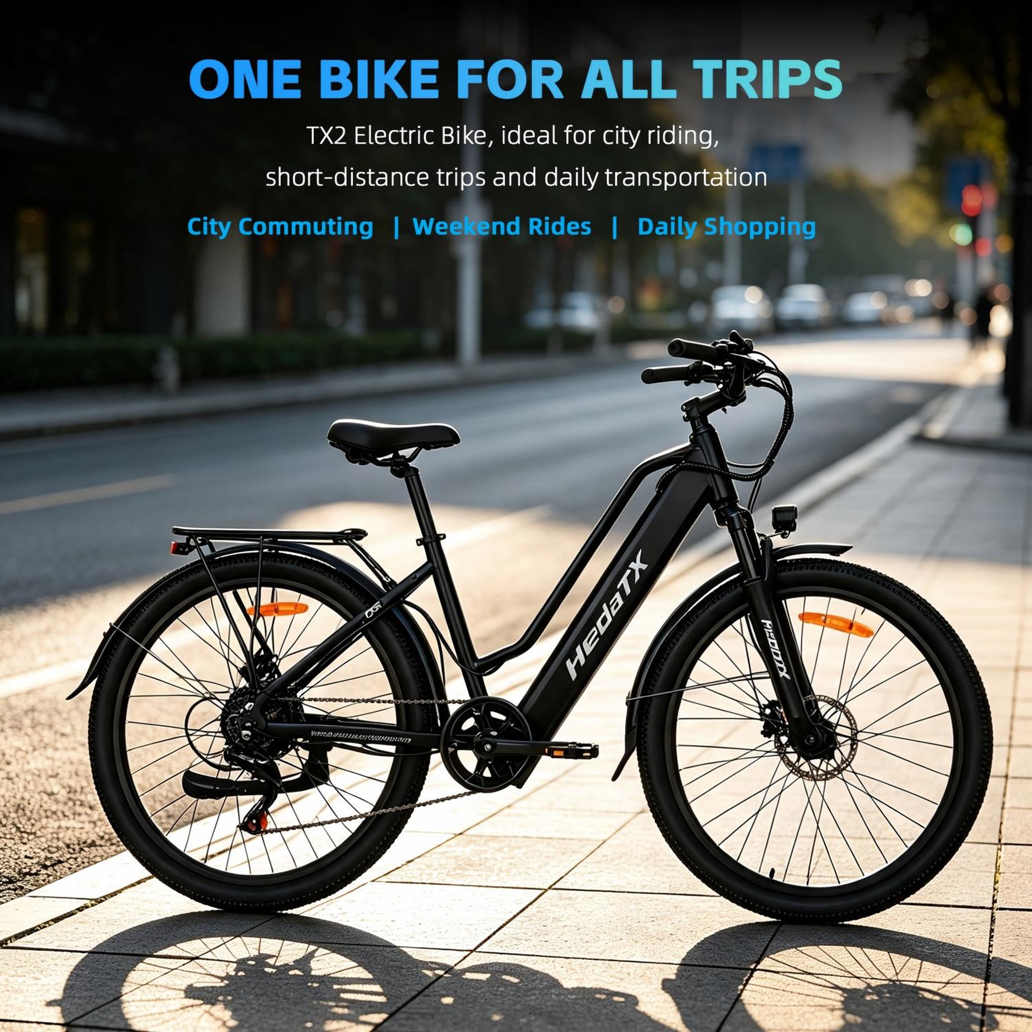 Voir la diapositive 6 : HEDATX Vélo électrique urbain hedatx tx2