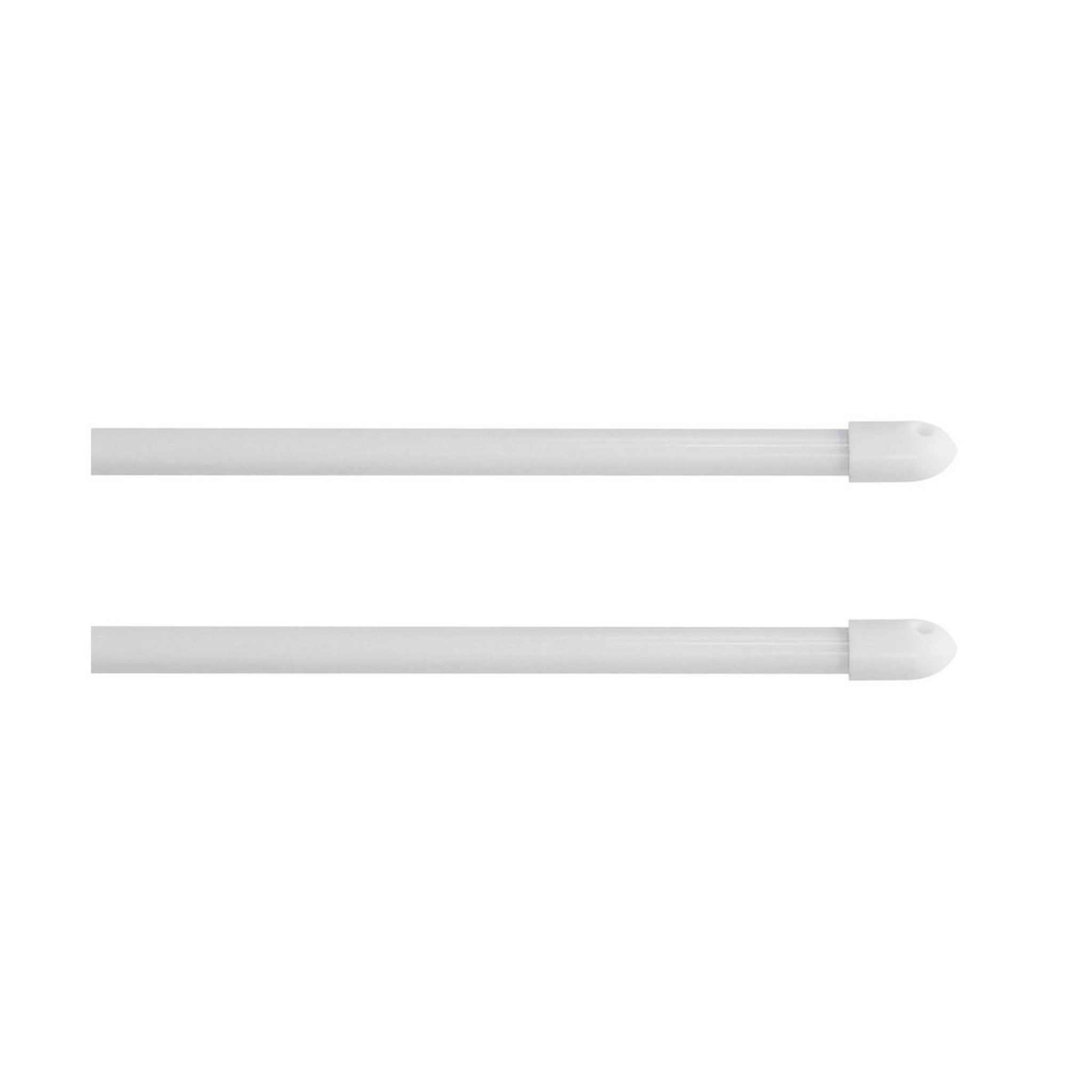 Douceur d'Intérieur Lot de 2 Tringles Extensibles  Kepa  80-110cm Blanc